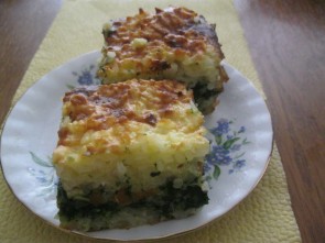 MUSAKA OD SPANAĆA I PIRINČA