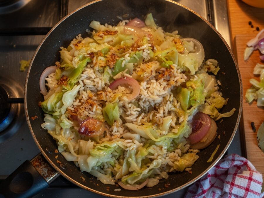 Korak 1 — jaja na zelju