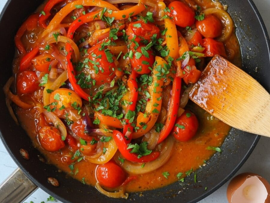 Korak 1 — omlet sa povrćem i pavlakom