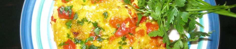 OMLET SA PEČENIM  PAPRIKAMA