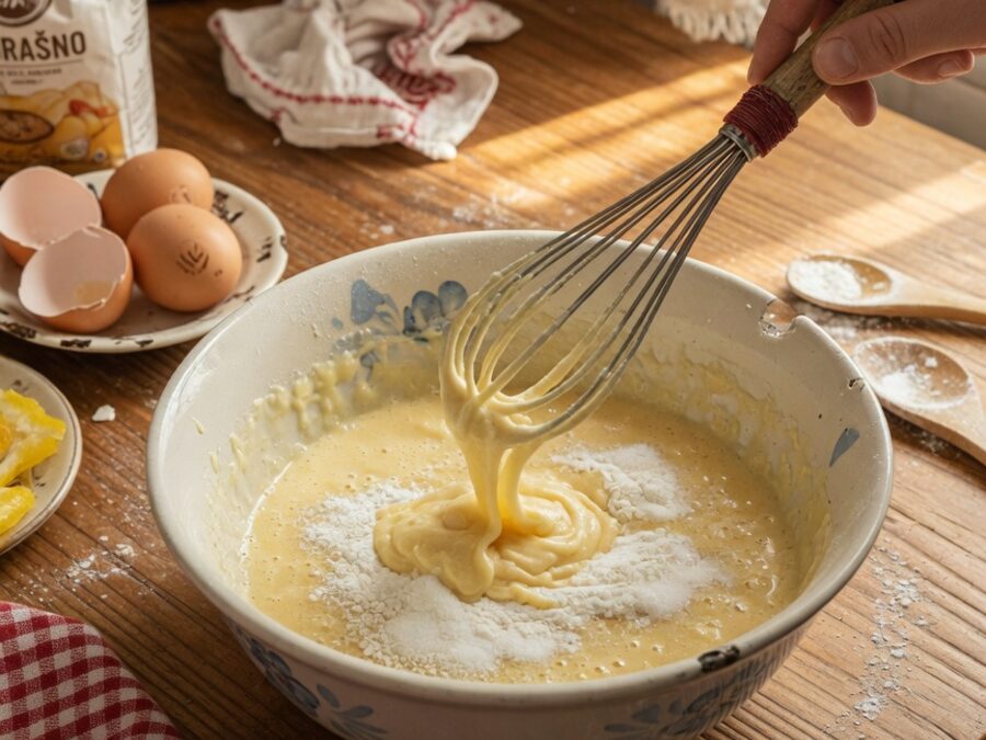 Korak 1 — jednostavna voćna torta