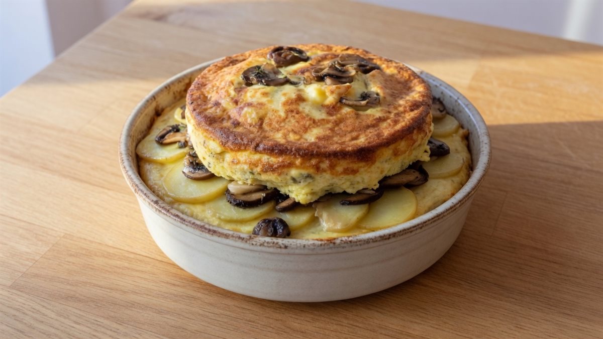 SUFLE OD KROMPIRA I PEČURAKA