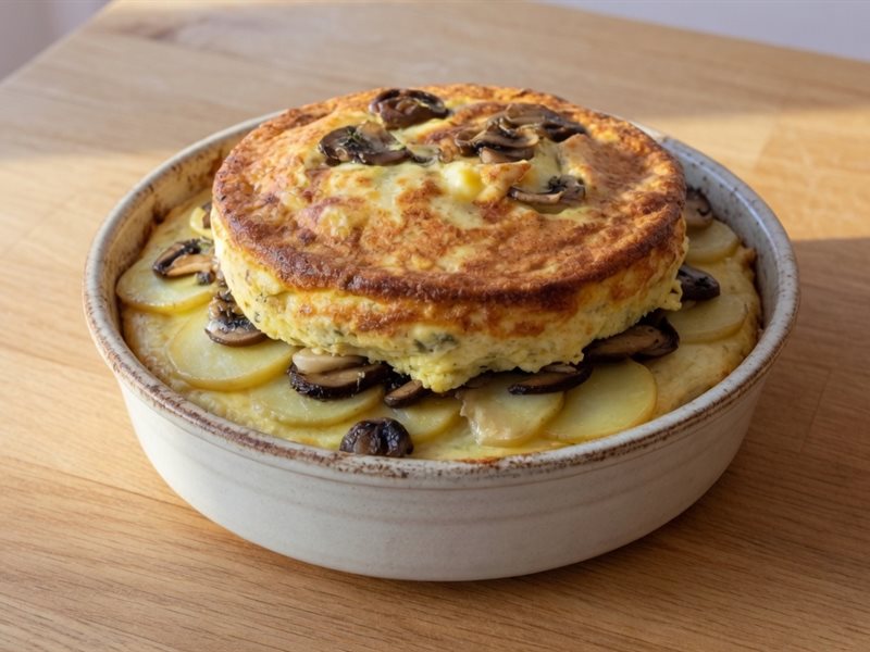 SUFLE OD KROMPIRA I PEČURAKA