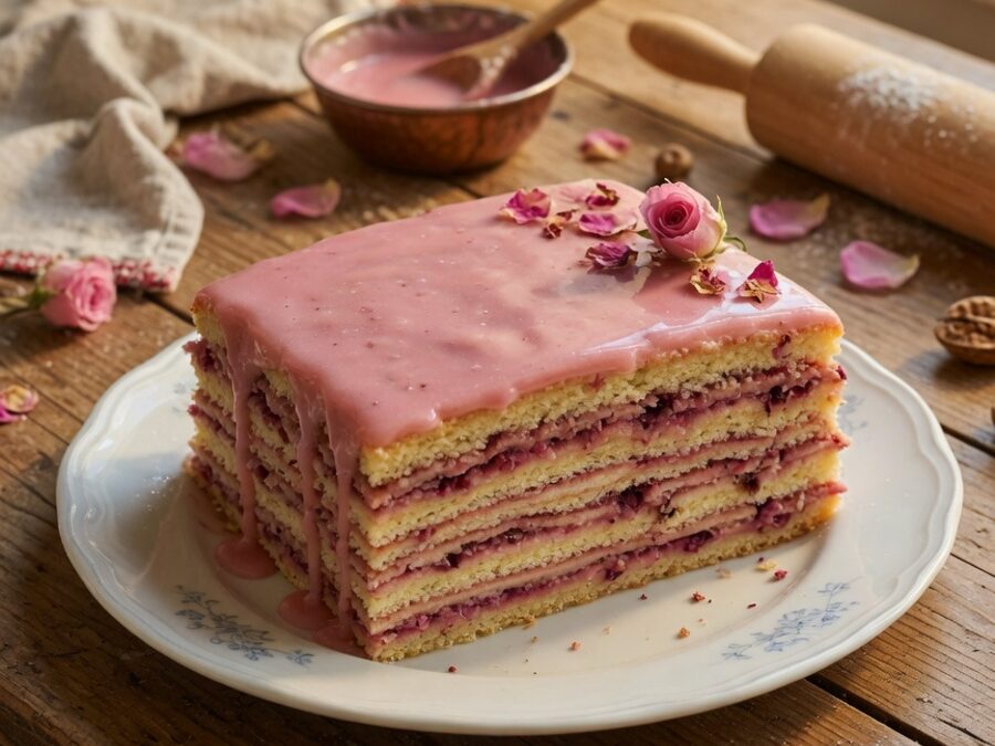Korak 3 — rozen torta