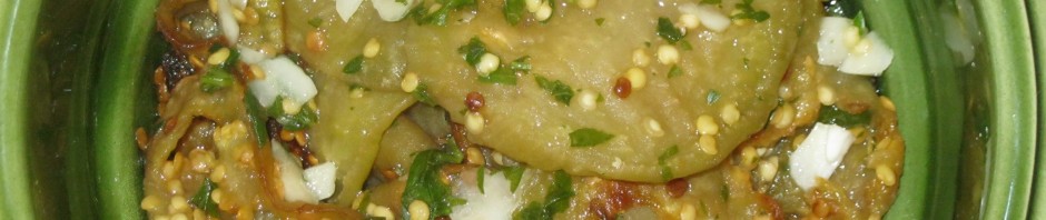 SALATA OD PATLIDžANA SA BELIM LUKOM