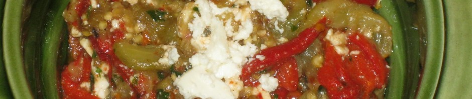 SALATA OD PATLIDžANA I PEČENIH PAPRIKA