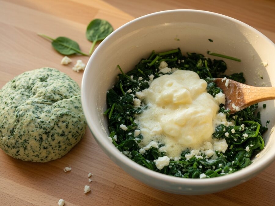 Korak 1 — zeljanik sa spanaćem