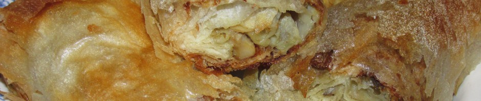 PITA SA PLAVIM PATLIDžANOM I ŠAMPINjONIMA