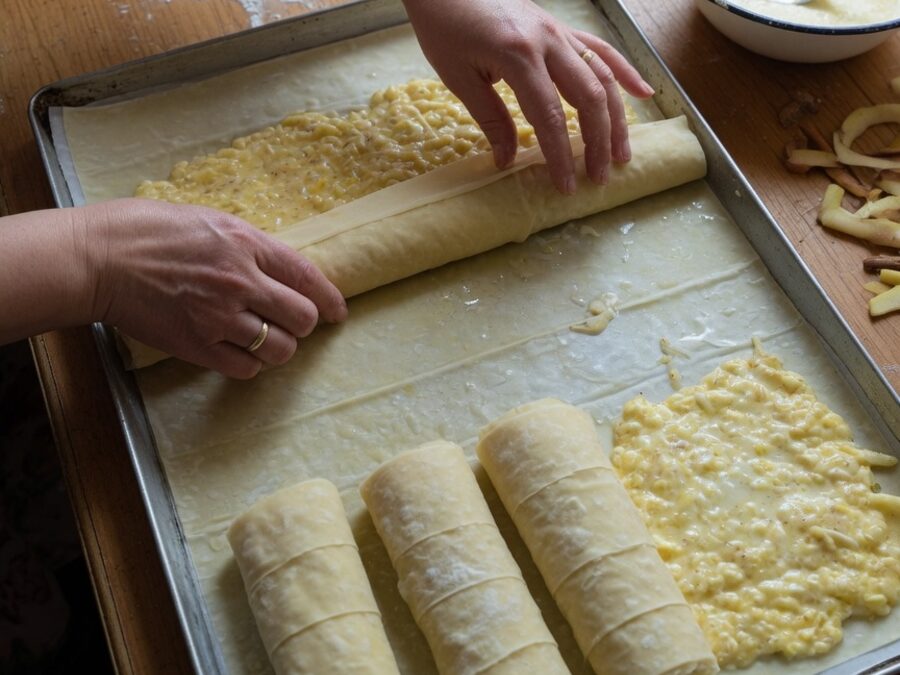 Korak 2 — pita sa jabukama i kiselim mlekom