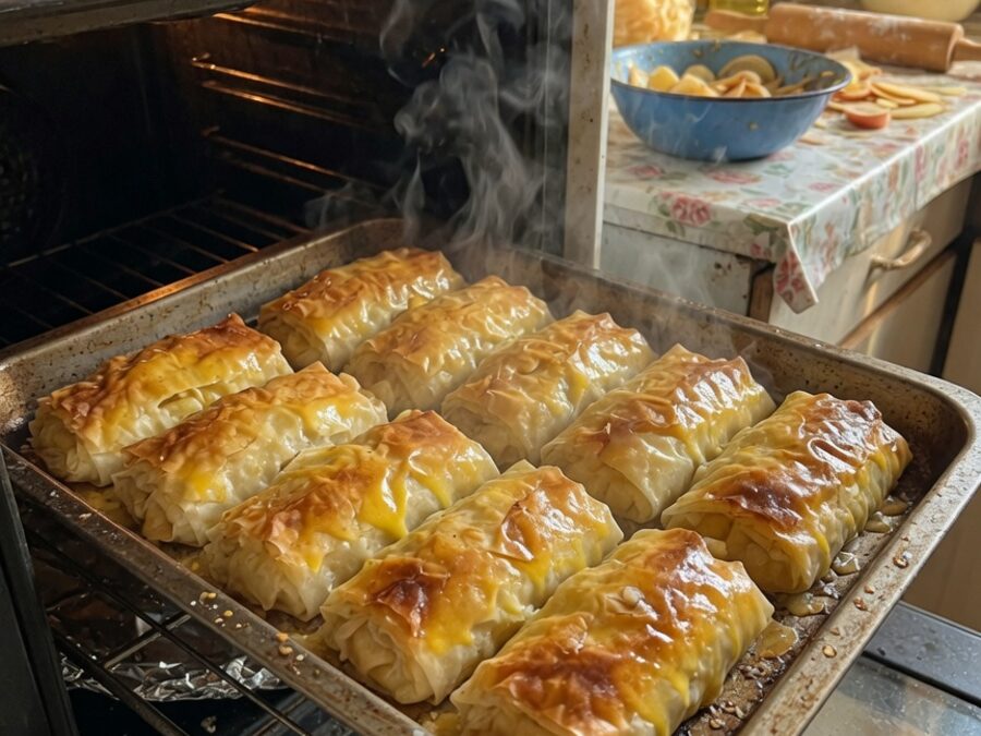 Korak 3 — pita sa jabukama i kiselim mlekom