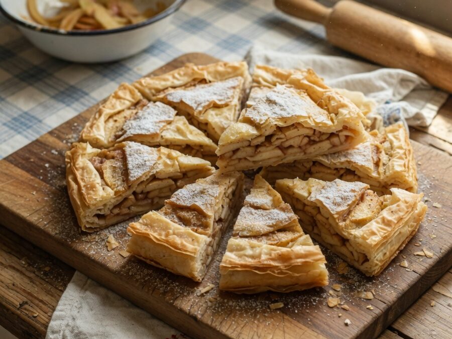 Korak 4 — pita sa jabukama i kiselim mlekom